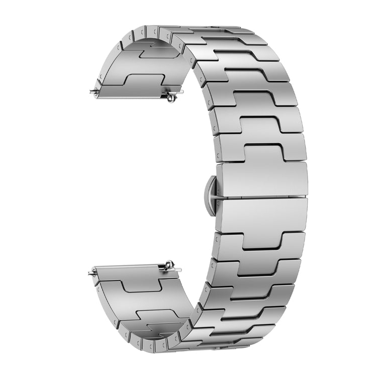 For Garmin Venu 3 Titanium Alloy 22mm Metal Watch Band(Silver) - Watch Bands by PMc TechLife | Online Shopping South Africa | PMc TechLife | Buy Now Pay Later Mobicred