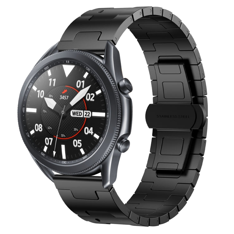 For Samsung Galaxy Watch 3 45mm Titanium Alloy 22mm Metal Watch Band(Black) - free shipping - PMc TechLife - Order now!