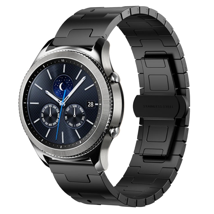 For Samsung Galaxy Gear S3 Classic Titanium Alloy 22mm Metal Watch Band(Black) - free shipping - PMc TechLife - Order now!
