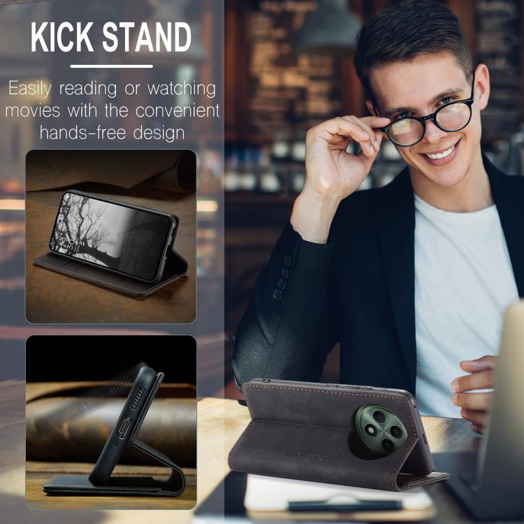 For OPPO Reno12 F /12 FS 5G CaseMe 013 Multifunctional Horizontal Flip Leather Phone Case(Black) - free shipping - PMC Jewellery - Order now!