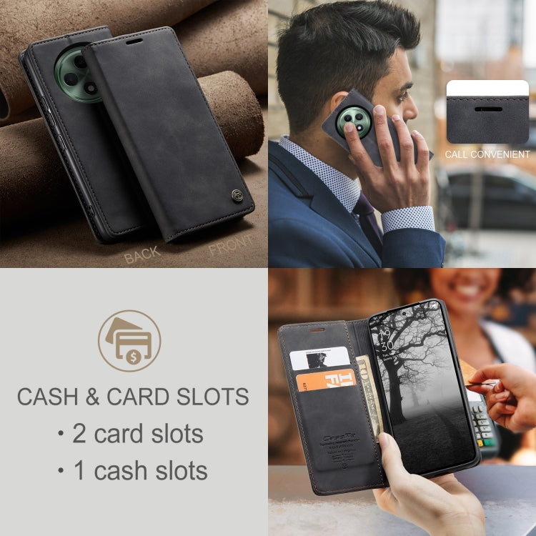 For OPPO Reno12 F /12 FS 5G CaseMe 013 Multifunctional Horizontal Flip Leather Phone Case(Black) - free shipping - PMC Jewellery - Order now!