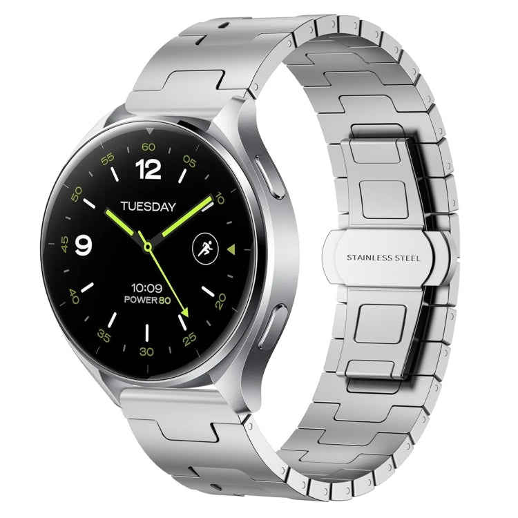For Xiaomi Watch 2 Titanium Alloy 22mm Metal Watch Band(Silver) - Watch Bands by PMc TechLife | Online Shopping South Africa | PMc TechLife | Buy Now Pay Later Mobicred
