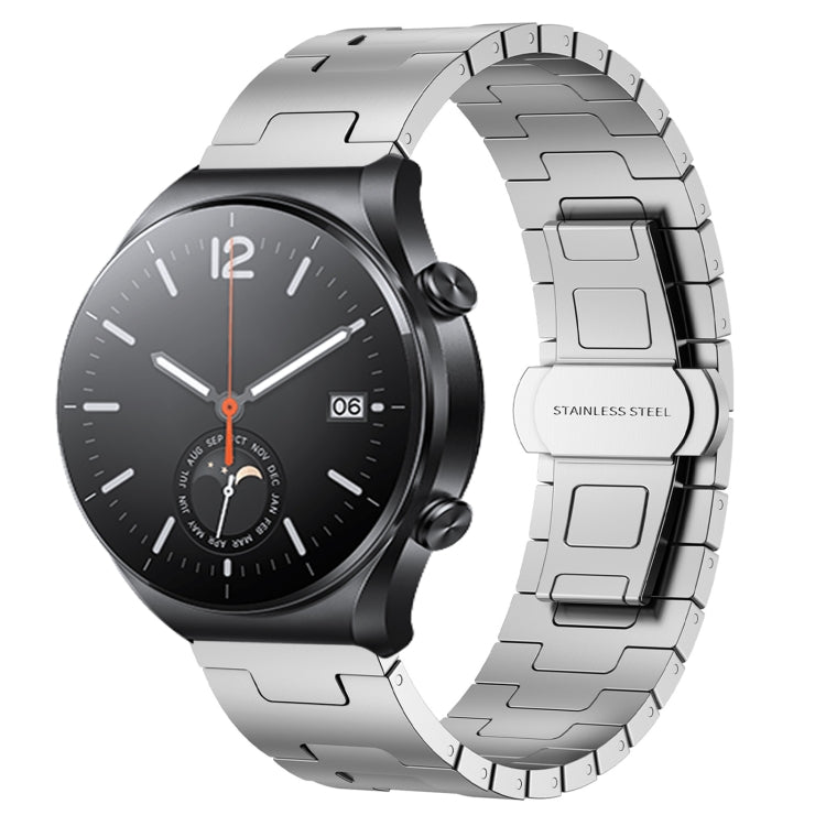 For Xiaomi Watch S1 Titanium Alloy 22mm Metal Watch Band(Silver) - Watch Bands by PMc TechLife | Online Shopping South Africa | PMc TechLife | Buy Now Pay Later Mobicred