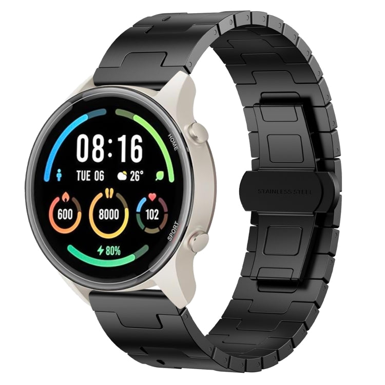 For Xiaomi Watch Sport Titanium Alloy 22mm Metal Watch Band(Black) - Watch Bands by PMc TechLife | Online Shopping South Africa | PMc TechLife | Buy Now Pay Later Mobicred
