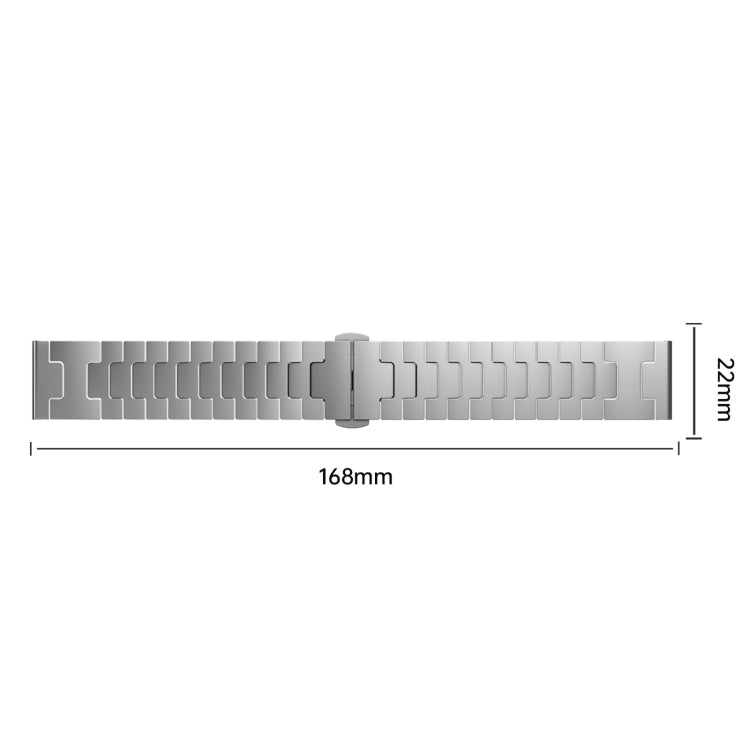 For Xiaomi Watch S1 Pro Titanium Alloy 22mm Metal Watch Band(Titanium Color) - free shipping - PMc TechLife - Order now!