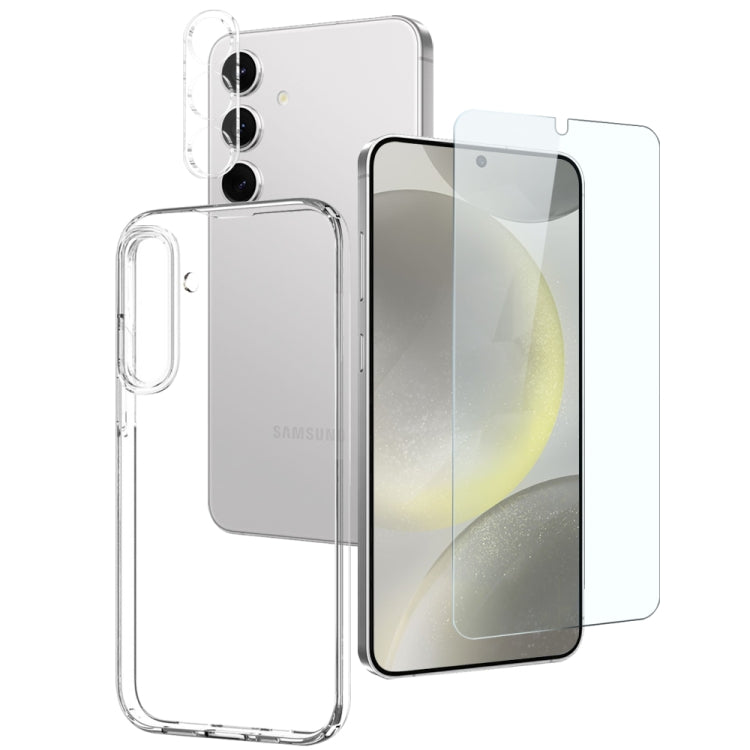 For Samsung Galaxy S24 5G NORTHJO TPU Case with Screen and Lens Film, Support Fingerprint Unlock(Transparent) - free shipping - PMC Jewellery - Order now!