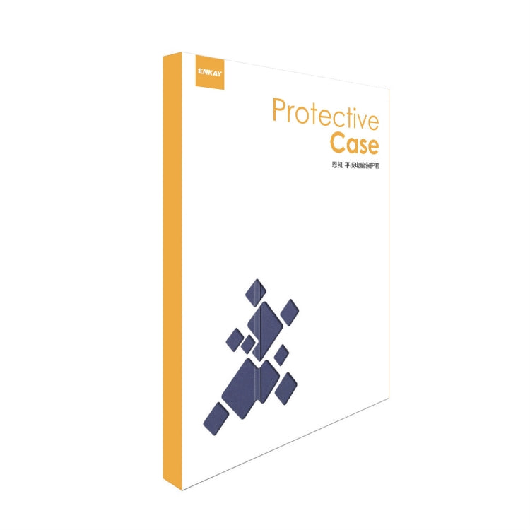 For Samsung Galaxy Tab S10+ / S9+ / S9 FE+ ENKAY Tri-fold Custer Texture TPU Leather Smart Tablet Case with Pen Slot(Grey) - free shipping - PMC Jewellery - Order now!