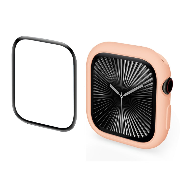 For Apple Watch Series 10 46mm ENKAY Hat-Prince 2 in 1 Candy Color TPU Watch Case with Full Coverage PMMA Soft Film(Pink) - free shipping - PMc TechLife - Order now!