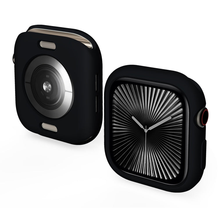 For Apple Watch Series 10 46mm ENKAY Hat-Prince 2 in 1 Candy Color TPU Watch Case with Full Coverage PMMA Soft Film(Black) - free shipping - PMc TechLife - Order now!