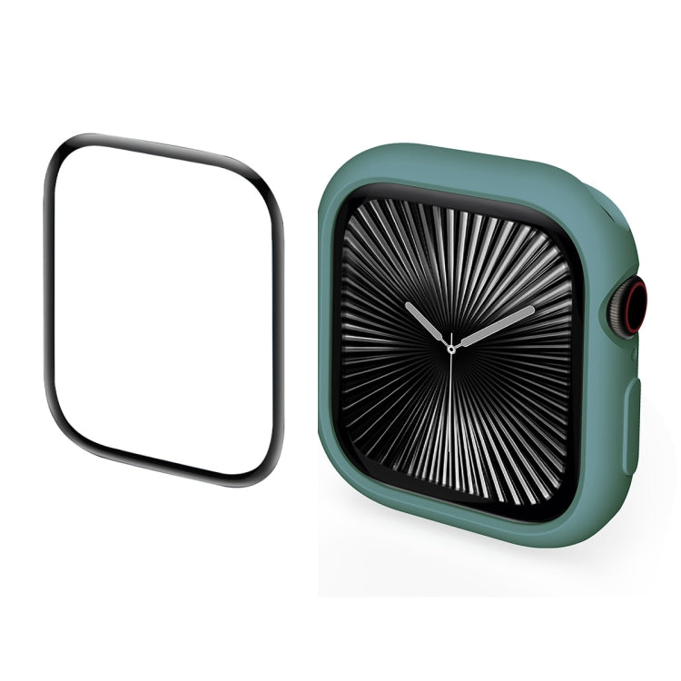 For Apple Watch Series 10 46mm ENKAY Hat-Prince 2 in 1 Candy Color TPU Watch Case with Full Coverage PMMA Soft Film(Green) - free shipping - PMc TechLife - Order now!