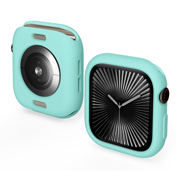 For Apple Watch Series 10 46mm ENKAY Hat-Prince 2 in 1 Candy Color TPU Watch Case with Full Coverage PMMA Soft Film(Light Blue) - free shipping - PMc TechLife - Order now!