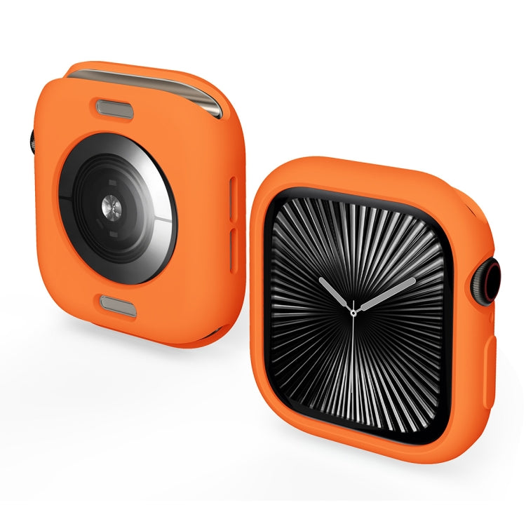 For Apple Watch Series 10 42mm ENKAY Hat-Prince 2 in 1 Candy Color TPU Watch Case with Full Coverage PMMA Soft Film(Orange) - free shipping - PMc TechLife - Order now!