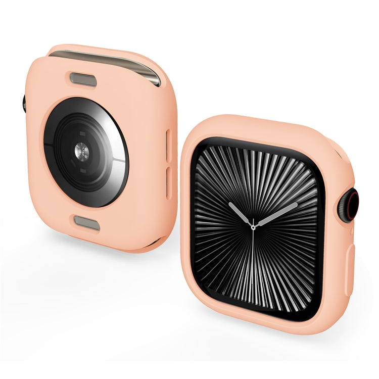 For Apple Watch Series 10 42mm ENKAY Hat-Prince 2 in 1 Candy Color TPU Watch Case with Full Coverage PMMA Soft Film(Pink) - free shipping - PMc TechLife - Order now!