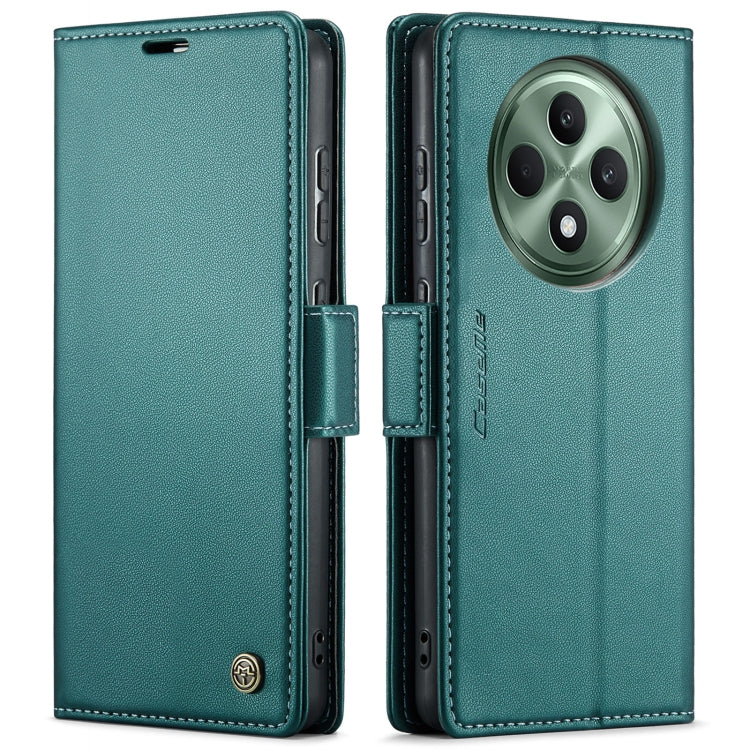 For OPPO Reno12 F /12 FS 5G CaseMe 023 Butterfly Buckle Litchi Texture RFID Anti-theft Leather Phone Case(Green) - OPPO Cases by CaseMe | Online Shopping South Africa | PMC Jewellery | Buy Now Pay Later Mobicred