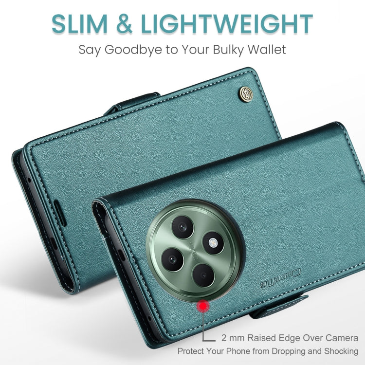 For OPPO Reno12 F /12 FS 5G CaseMe 023 Butterfly Buckle Litchi Texture RFID Anti-theft Leather Phone Case(Green) - OPPO Cases by CaseMe | Online Shopping South Africa | PMC Jewellery | Buy Now Pay Later Mobicred
