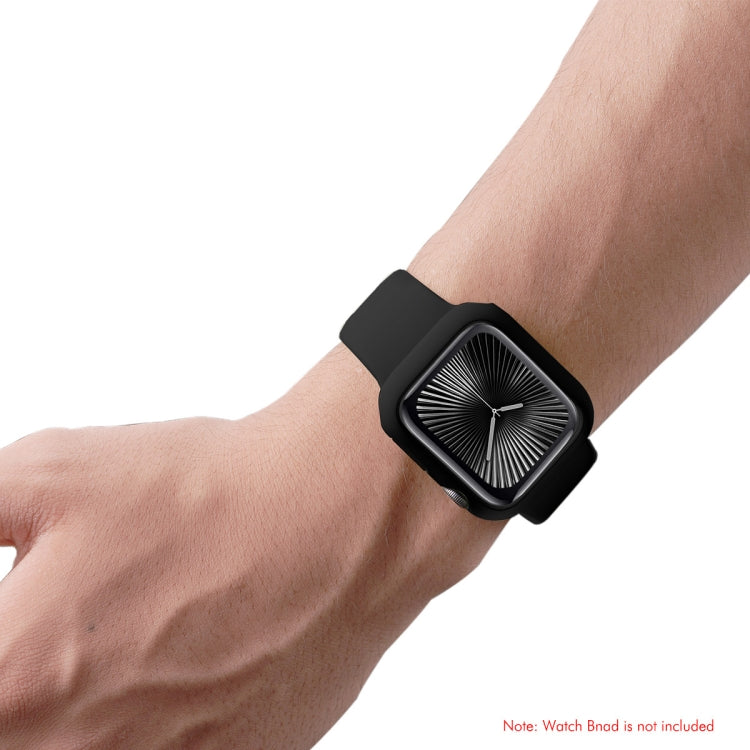 For Apple Watch Series 10 46mm ENKAY Hat-Prince Solid Color PC Watch Case Shockproof Cover(Black) - free shipping - PMc TechLife - Order now!