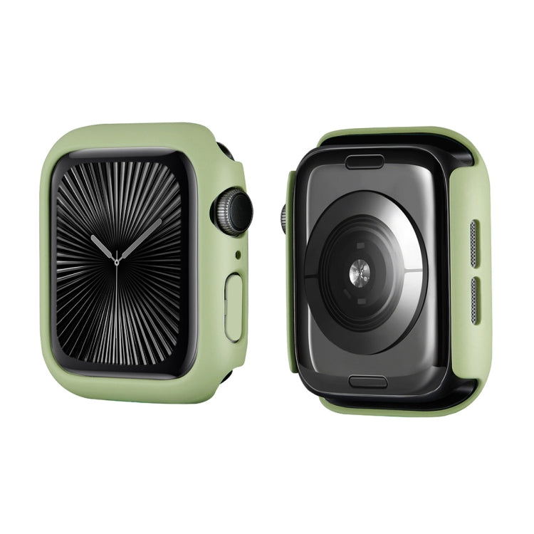 For Apple Watch Series 10 46mm ENKAY Hat-Prince 2 in 1 Solid Color PC Watch Case with Full Coverage PMMA Soft Film(Light Green) - free shipping - PMc TechLife - Order now!