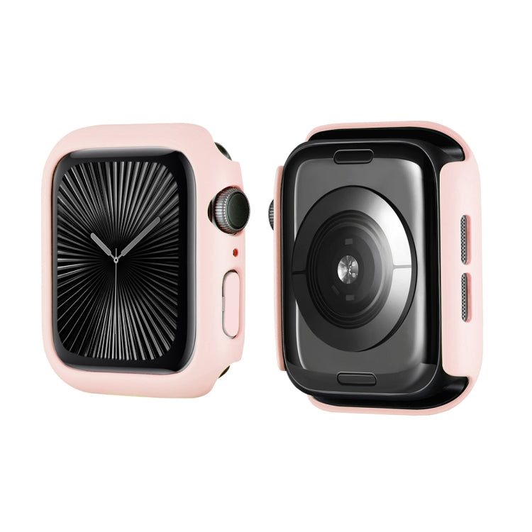 For Apple Watch Series 10 46mm ENKAY Hat-Prince 2 in 1 Solid Color PC Watch Case with Full Coverage PMMA Soft Film(Pink) - free shipping - PMc TechLife - Order now!