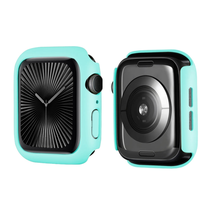 For Apple Watch Series 10 42mm ENKAY Hat-Prince 2 in 1 Solid Color PC Watch Case with Full Coverage PMMA Soft Film(Light Blue) - free shipping - PMc TechLife - Order now!