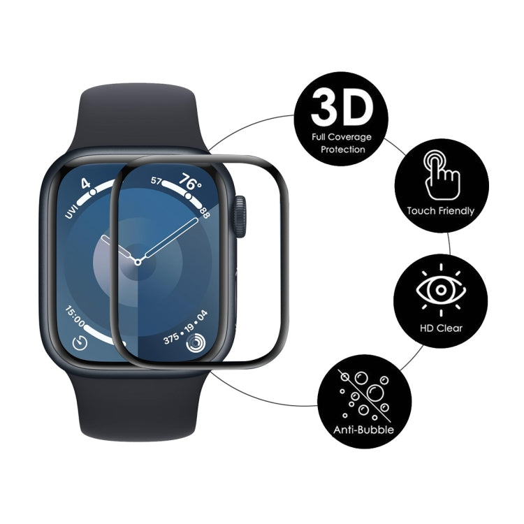 For Apple Watch Series 10 46mm ENKAY Hat-Prince 2 in 1 Solid Color PC Watch Case with Full Coverage PMMA Soft Film(Light Grey) - free shipping - PMc TechLife - Order now!