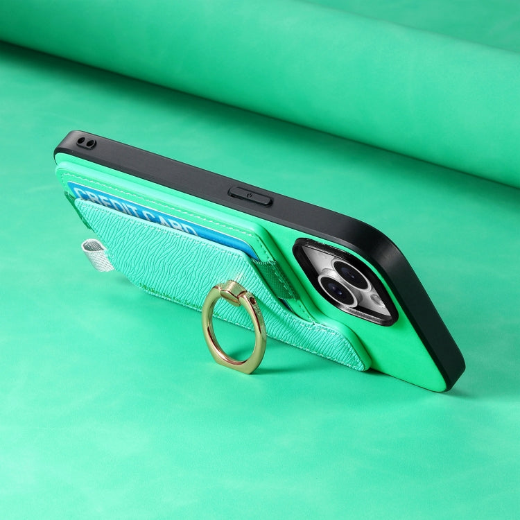 For Huawei Pura 70 Ultra Retro Magsafe Cross Leather Ring Holder Card Bag Phone Case(Green) - free shipping - PMC Jewellery - Order now!