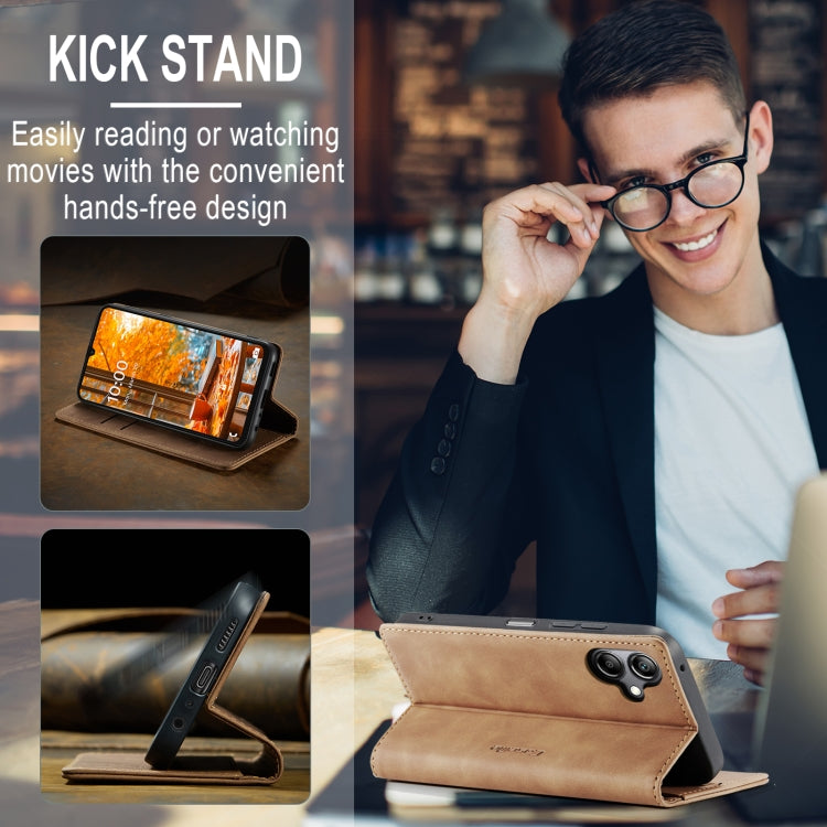 For Samsung Galaxy A06 CaseMe 013 Multifunctional Horizontal Flip Leather Phone Case(Brown) - free shipping - PMC Jewellery - Order now!