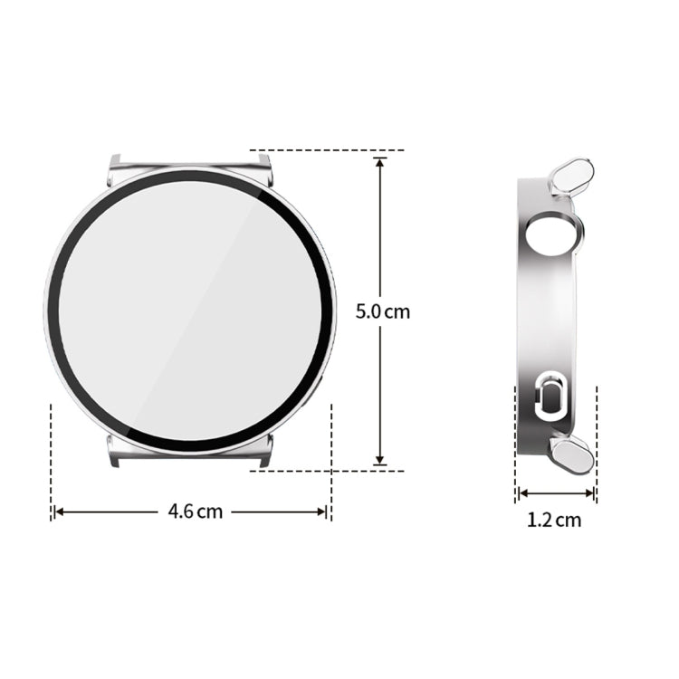 For Huawei Watch GT 5 41mm ENKAY Hat-Prince Tempered Glass Film Integrated PC Watch Case(Silver) - free shipping - PMc TechLife - Order now!