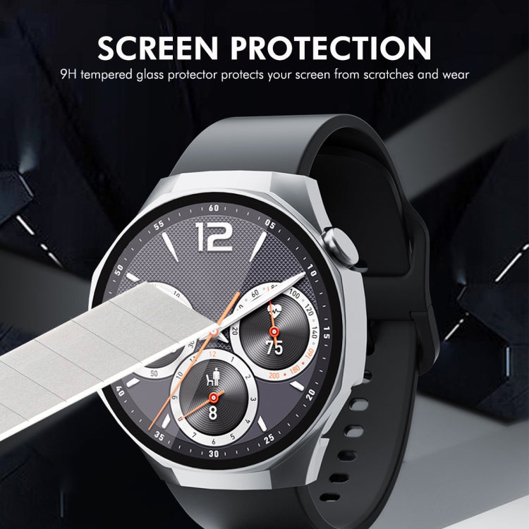 For Huawei Watch GT 5 Pro 46mm ENKAY Hat-Prince Tempered Glass Film Integrated PC Watch Case(Dark Blue) - free shipping - PMc TechLife - Order now!
