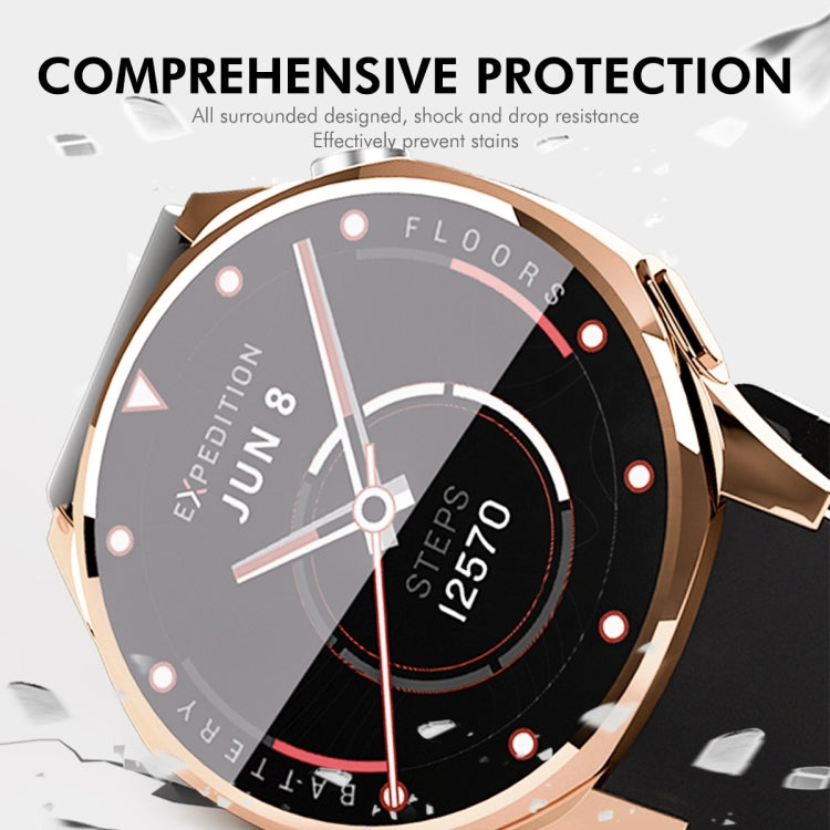 For Huawei Watch GT 5 46mm ENKAY Hat-Prince Electroplated Soft TPU Watch Case with Screen Film(Dark Blue) - free shipping - PMc TechLife - Order now!