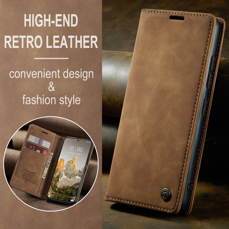 For Xiaomi 14T CaseMe 013 Multifunctional Horizontal Flip Leather Phone Case(Brown) - free shipping - PMC Jewellery - Order now!