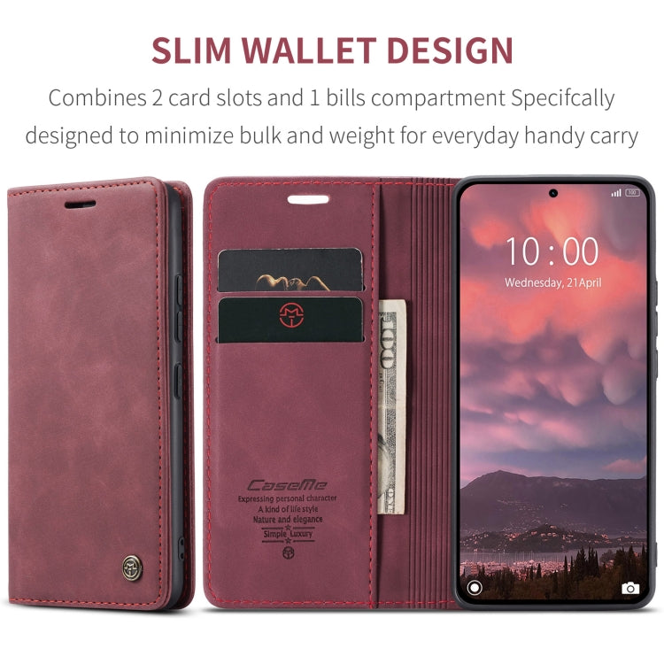 For Xiaomi 14T Pro CaseMe 013 Multifunctional Horizontal Flip Leather Phone Case(Red) - free shipping - PMC Jewellery - Order now!