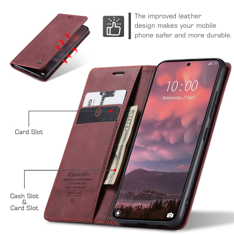 For Xiaomi 14T Pro CaseMe 013 Multifunctional Horizontal Flip Leather Phone Case(Red) - free shipping - PMC Jewellery - Order now!
