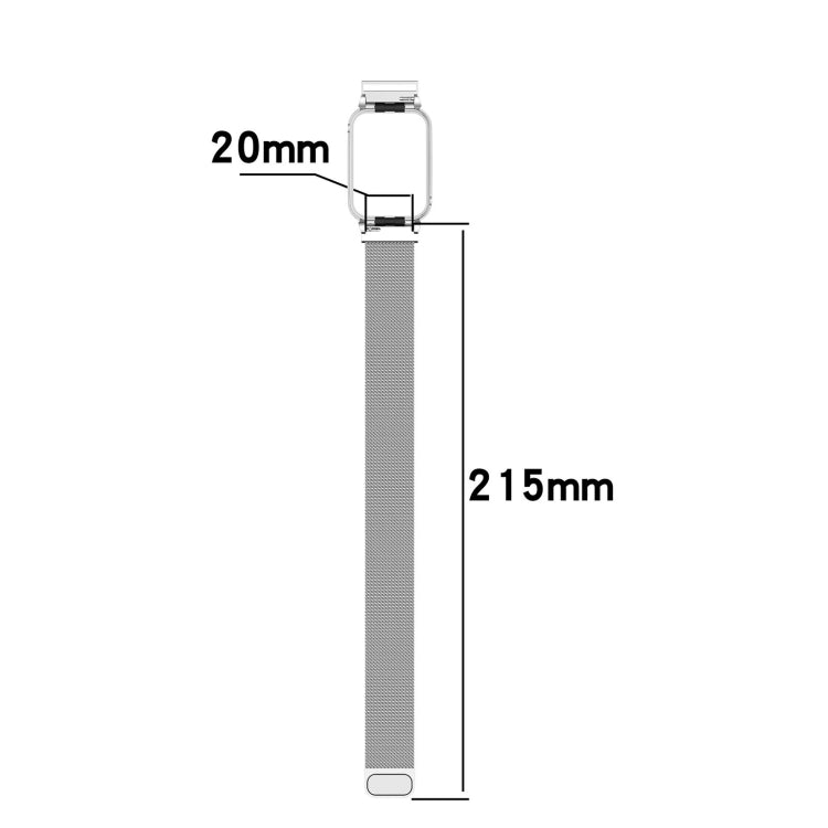 For Xiaomi Smart Band 9 Pro Metal Frame Integrated Milan Magnetic Stainless Steel Watch Band(Gold) - free shipping - PMC TechLife - Order now!