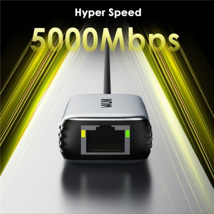 WAVLINK NWU340G 5Gbps Wired Network Converter USB-C to RJ45 Gigabit Ethernet Adapter - free shipping - PMC TechLife - Order now!