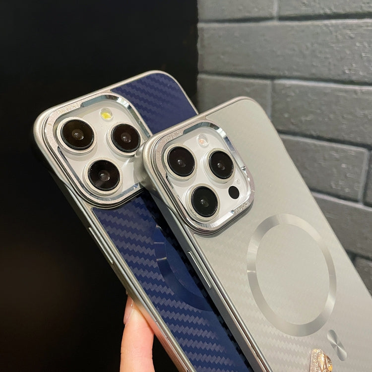 For iPhone 15 Pro AG Carbon Fiber Frameless MagSafe Phone Case(Black) - iPhone 15 Pro Cases by PMc TechLife | Online Shopping South Africa | PMc TechLife | Buy Now Pay Later Mobicred