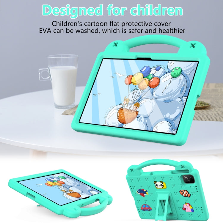 For Infinix Xpad 11 X1101 2024 Handle Kickstand Children EVA Shockproof Tablet Case(Mint Green) - Others by PMC Jewellery | Online Shopping South Africa | PMC Jewellery | Buy Now Pay Later Mobicred