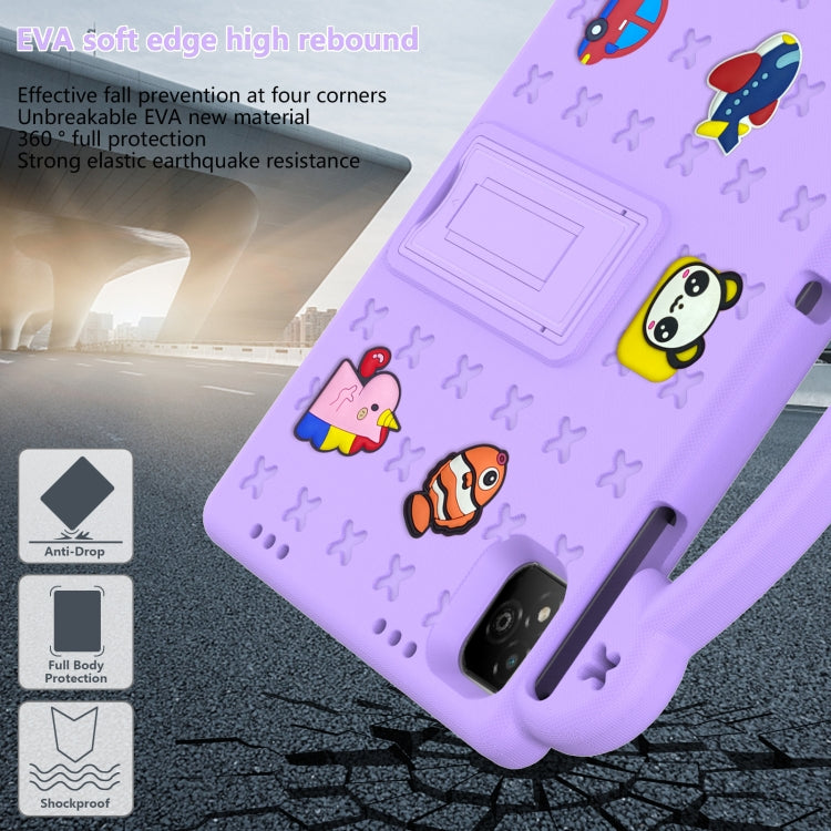 For Infinix Xpad 11 X1101 2024 Handle Kickstand Children EVA Shockproof Tablet Case(Light Purple) - free shipping - PMC Jewellery - Order now!