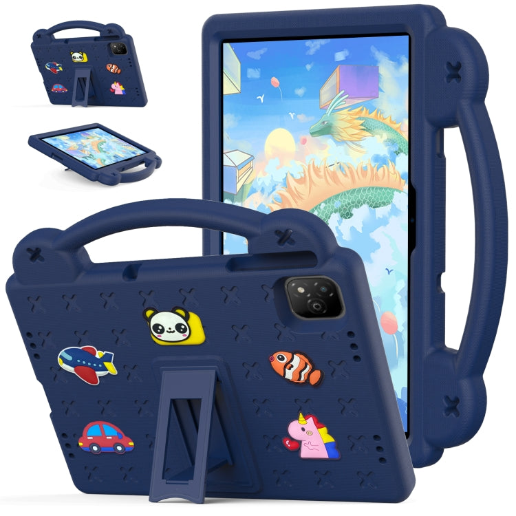 For Infinix Xpad 11 X1101 2024 Handle Kickstand Children EVA Shockproof Tablet Case(Navy Blue) - Others by PMC Jewellery | Online Shopping South Africa | PMC Jewellery | Buy Now Pay Later Mobicred