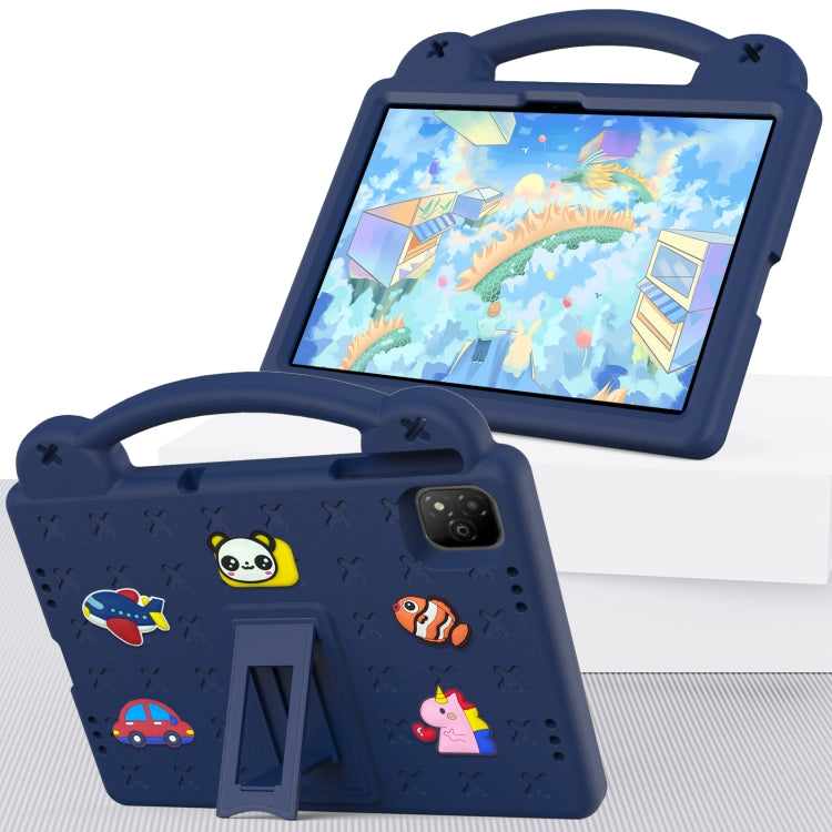 For Infinix Xpad 11 X1101 2024 Handle Kickstand Children EVA Shockproof Tablet Case(Navy Blue) - Others by PMC Jewellery | Online Shopping South Africa | PMC Jewellery | Buy Now Pay Later Mobicred