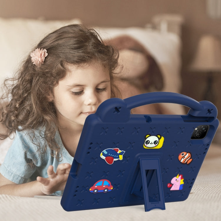For Infinix Xpad 11 X1101 2024 Handle Kickstand Children EVA Shockproof Tablet Case(Navy Blue) - Others by PMC Jewellery | Online Shopping South Africa | PMC Jewellery | Buy Now Pay Later Mobicred