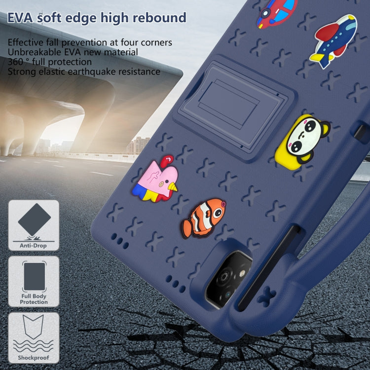 For Infinix Xpad 11 X1101 2024 Handle Kickstand Children EVA Shockproof Tablet Case(Navy Blue) - Others by PMC Jewellery | Online Shopping South Africa | PMC Jewellery | Buy Now Pay Later Mobicred
