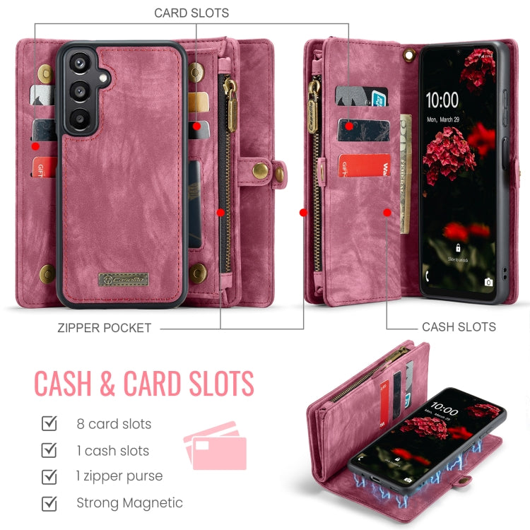 For Samsung Galaxy A16 5G CaseMe 008 Detachable Multifunctional Leather Phone Case(Wine Red) - free shipping - PMC Jewellery - Order now!