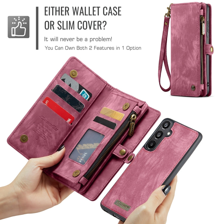 For Samsung Galaxy A16 5G CaseMe 008 Detachable Multifunctional Leather Phone Case(Wine Red) - free shipping - PMC Jewellery - Order now!