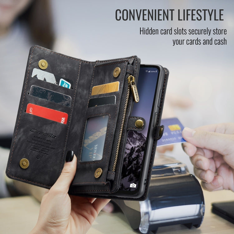 For Samsung Galaxy A16 5G CaseMe 008 Detachable Multifunctional Leather Phone Case(Black) - free shipping - PMC Jewellery - Order now!