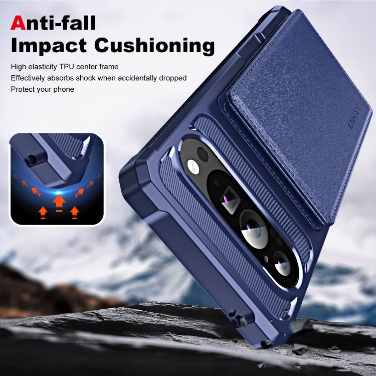For Google Pixel 9 Pro XL ENKAY Hat-Prince Card Slot Wallet TPU Back Leather Phone Case with Lens Film(Purple) - free shipping - PMC TechLife - Order now!