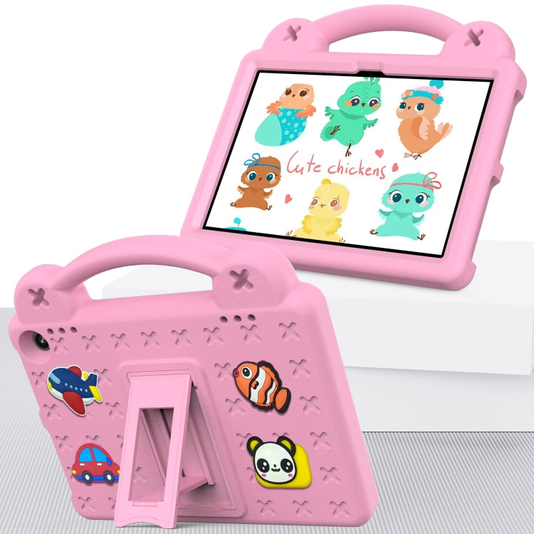 For Amazon Fire HD8 2024 / 2022 / HD8 Plus Handle Kickstand Children EVA Shockproof Tablet Case(Pink) - Amazon by PMC TechLife | Online Shopping South Africa | PMC TechLife | Buy Now Pay Later Mobicred