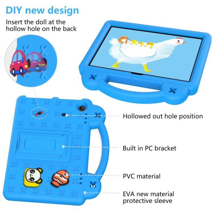 For Amazon Fire HD8 2024 / 2022 / HD8 Plus Handle Kickstand Children EVA Shockproof Tablet Case(SkyBlue) - Amazon by PMC TechLife | Online Shopping South Africa | PMC TechLife | Buy Now Pay Later Mobicred