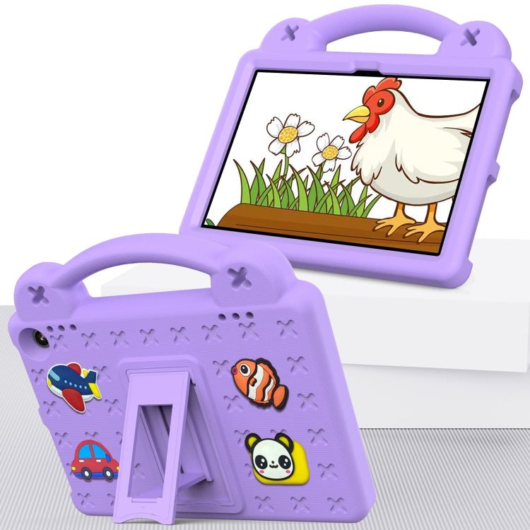 For Amazon Fire HD8 2024 / 2022 / HD8 Plus Handle Kickstand Children EVA Shockproof Tablet Case(LightPurple) - Amazon by PMC TechLife | Online Shopping South Africa | PMC TechLife | Buy Now Pay Later Mobicred