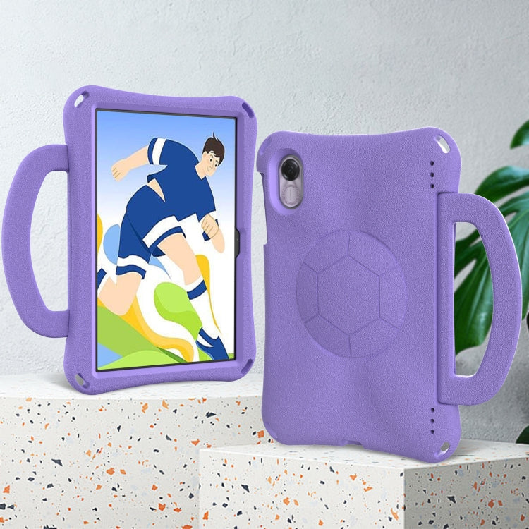 For Honor Pad X8 Pro 11.5 2023 Handle Football Shaped EVA Shockproof Tablet Case(Light Purple) - Honor by PMC TechLife | Online Shopping South Africa | PMC TechLife | Buy Now Pay Later Mobicred