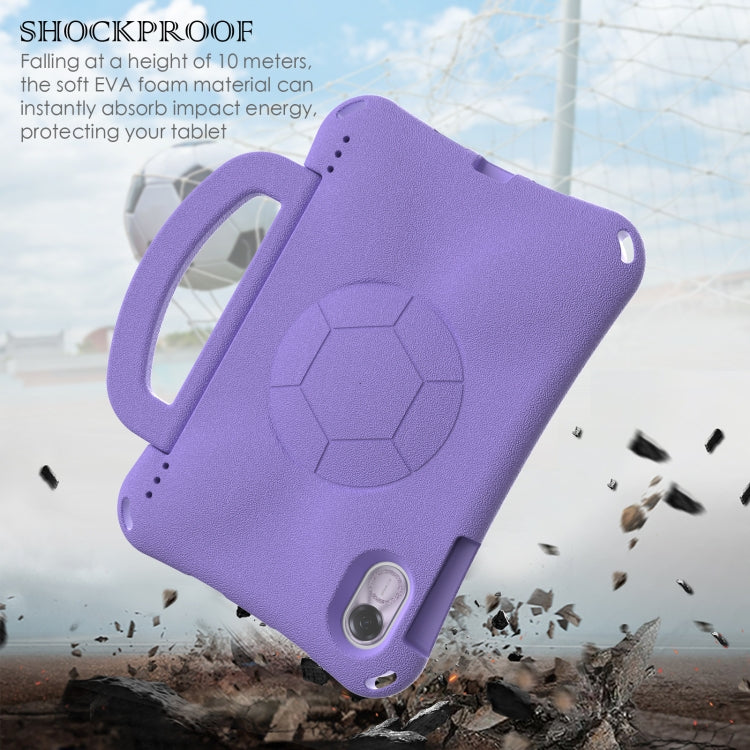 For Honor Pad X8 Pro 11.5 2023 Handle Football Shaped EVA Shockproof Tablet Case(Light Purple) - Honor by PMC TechLife | Online Shopping South Africa | PMC TechLife | Buy Now Pay Later Mobicred